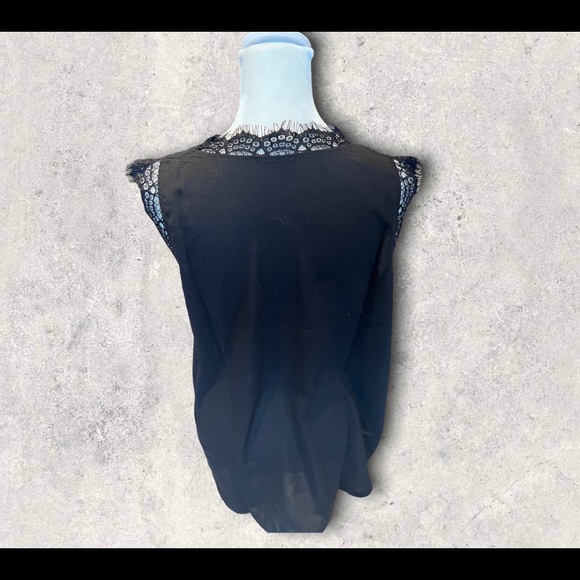 Black Lace Camisole Tank Top - Picture 6 of 6